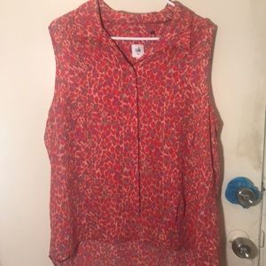 CAbi short sleeve chiffon top